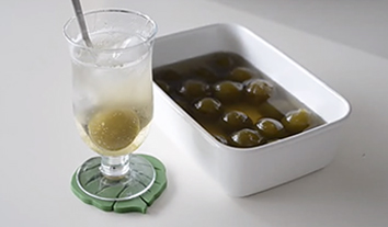 シロップ煮と梅ソーダ