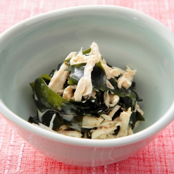 わかめとささみの和え物