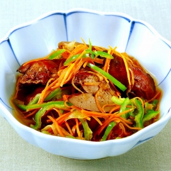 焼きレバーの南蛮漬け