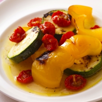 ズッキーニとパプリカの焼きマリネ