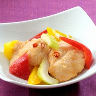 ささ身とパプリカの南蛮漬け